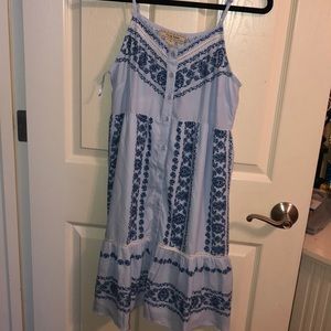 Boutique Summer Dress Light Blue Size M